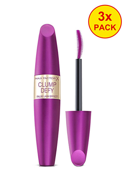 Max Factor 3x Πακέτο Clump Defy Μάσκαρα με εφέ ψεύτικων βλεφαρίδων, μαύρο, 13...