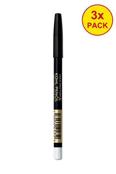 Max Factor 3 броя бели моливи за очи - молив за очна линия тип кохл 10 White5...