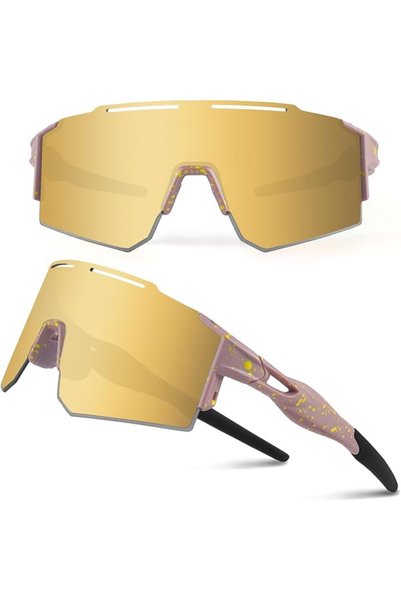 GENERAL Ukoly Cycling Sunglasses for Men Women with 3 Interchangeable Lenses,...