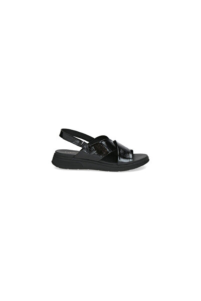 Caprice Γυναικείες Μαύρες Πλατφόρμες 9-28700-46-017 Δερμάτινες