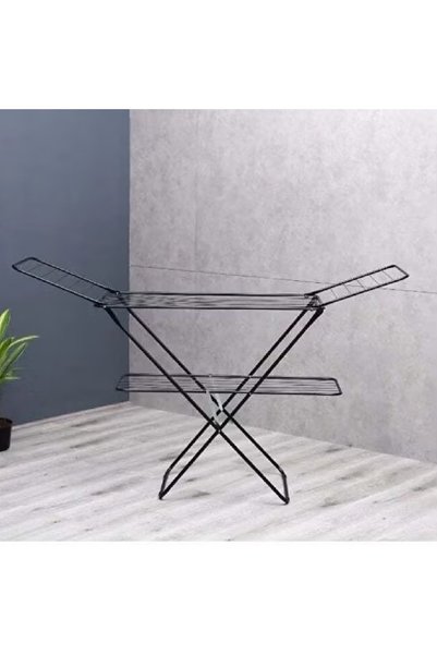 DELCASA 27M, 2-Layer Clothes Drying Stand with Attached Cloth Rack