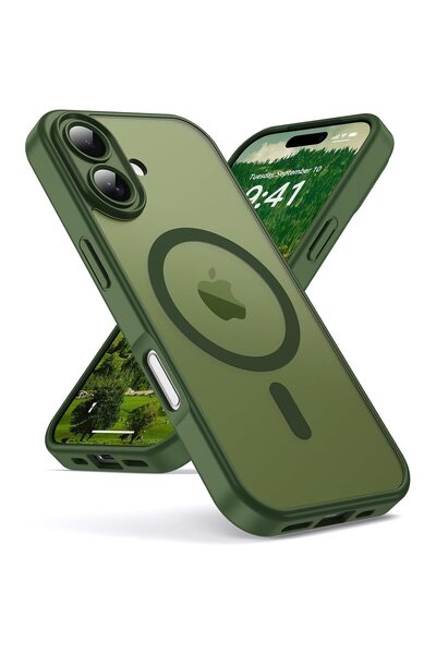 Joyshell iPhone 17 Case, Frost Matte with MagSafe, Full Protection, Green