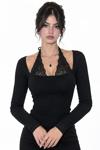 lunera Dantel Detaylı Croptop