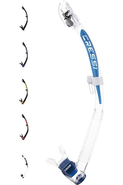 Cressi أنبوب تنفس جاف للبالغين للغوص والغطس مع واقي جاف وصمام تنظيف - إيتاكا ...