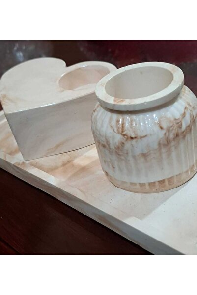 Difaf Incense Burner and Serving Set Made of Concrete/Hand Made Serving Set, ...