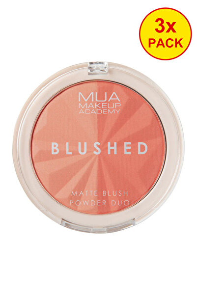 MUA Makeup Academy 3x PACK Duo Powder Blush – Peachy