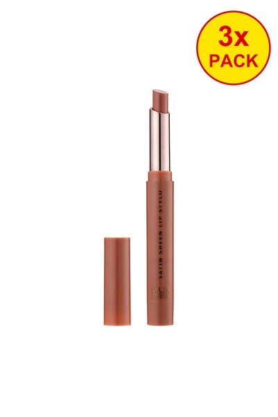 MUA Makeup Academy 3 броя в опаковка Сатенен гланц за устни Stylo – Heartfelt