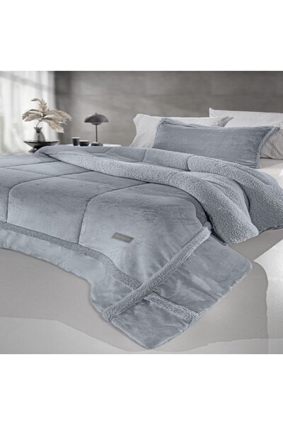 Guy Laroche Dario Υπέρ-απαλό Πάπλωμα Διπλής Όψης, Ασημί, 220 x 240 εκ.