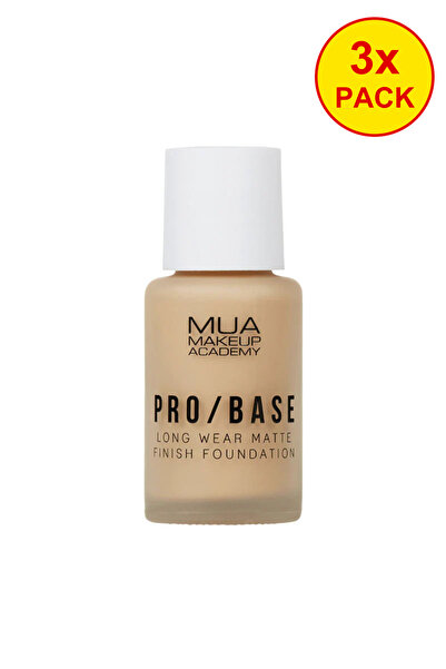 MUA Makeup Academy 3x PACK Pro Base Long Wear Matte Finish Foundation – 146