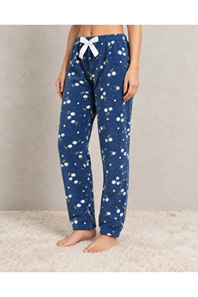embody Pantaloni de pijama din fleece pentru femei, moi și călduroși, cu impr...