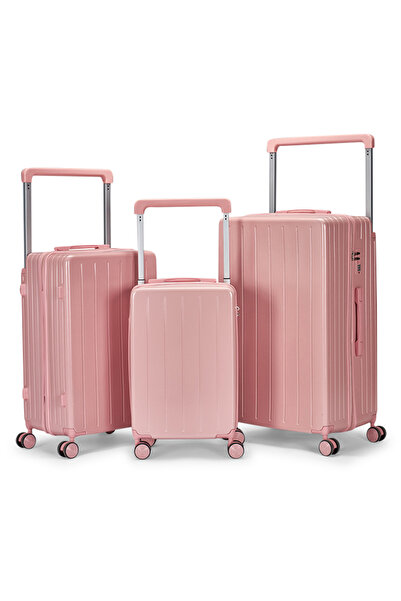 LİMRA Luxury 3-Piece Travel Luggage Set Modern Design Pc Material Strong and ...