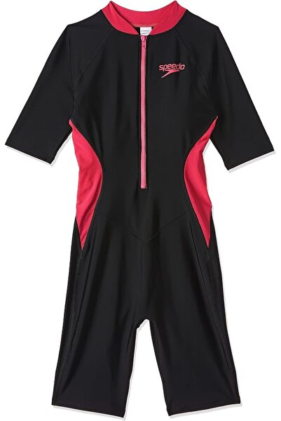 SPEEDO womens Zip Front Short Sleeve Kneesuit COMPLETES (pack of 1)