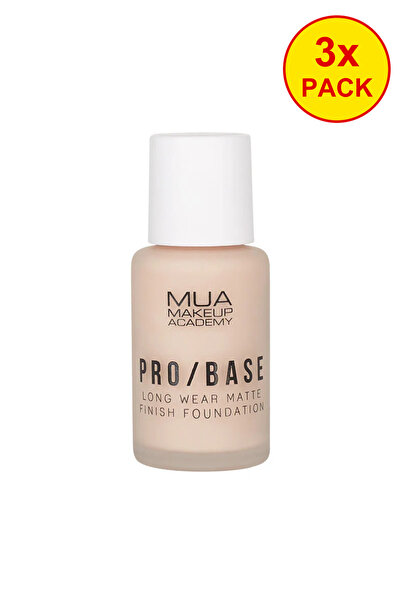 MUA Makeup Academy 3x PACK Fond de ten Pro Base Long Wear Matte Finish – 120
