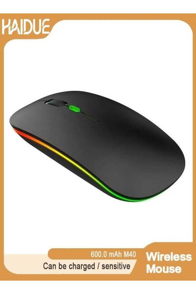 Haidue 600.0 mAh M40 Ultra-Thin Wireless Mouse Black