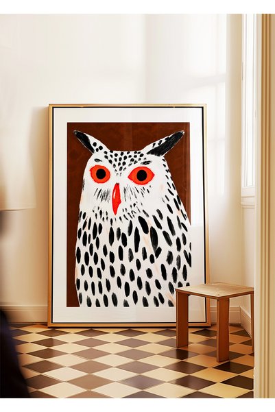 ARTHOUSECOLLECTIVE Colecția de artă cu animale - Bufniță - Poster fără ramă