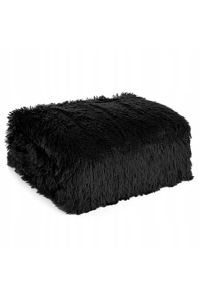 Eurofirany Pătură 150x200 Tifany Hairy Negru