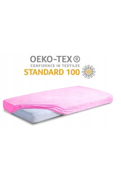 Matex Cearșaf de pat Frotte cu elastic 110/120x190/200 PREMIUM Roz