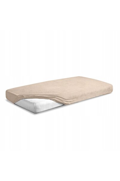 Matex Cearșaf de pat Frotte cu elastic 90x190/200 PREMIUM Bej