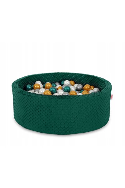 Bobono Piscină gonflabilă minky, înălțime 30 cm, cu 200 de mingi - verde sticlă