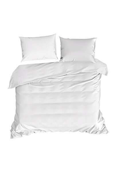 Eurofirany Lenjerie de pat Bumbac 160x200 Harmony Uni Alb Premium