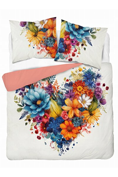 Detexpol Lenjerie de pat Holland 220X200 Holland, model Flori Cadou colorate ...