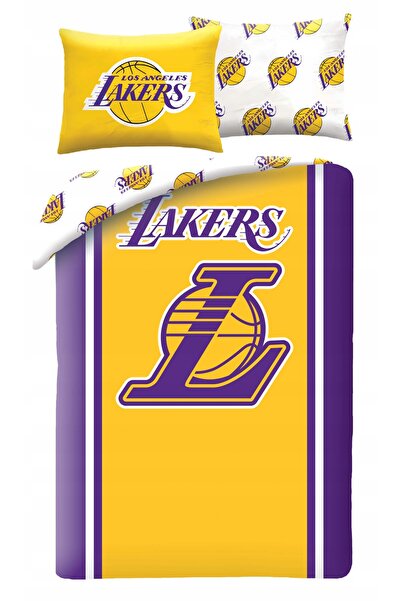 Halantex Lenjerie de pat pentru tineret 140x200 NBA Los Angeles Lakers Baschet
