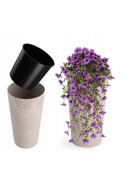 KADAX Husa pentru ghiveci ecologică albă 25cm