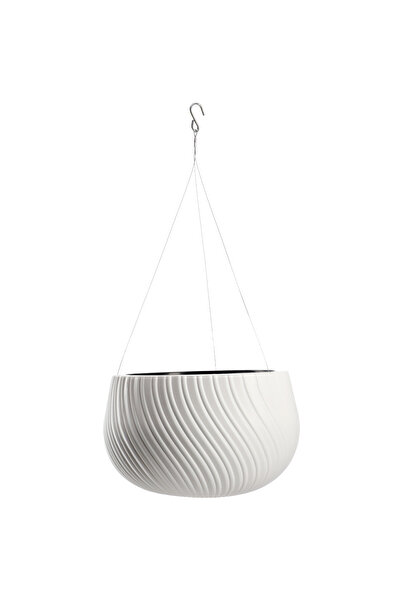 KADAX Ghiveci suspendat rotund alb 29,5cm