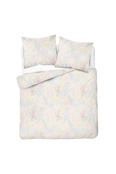 Detexpol Lenjerie de pat din satin 220x200 Flori în culori pastelate luminoase