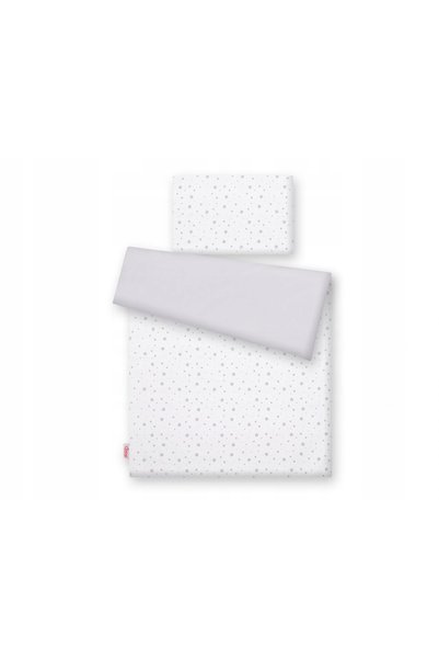 Bobono Set de lenjerie de pat pentru copii, reversibil, din bumbac, 2 piese -...