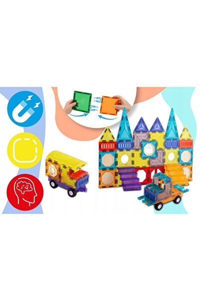 Ricokids Blocuri magnetice de construcție, jucării educative, 71 de piese RK-782