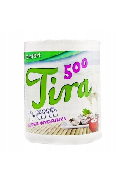 NO BRAND Rolă de hârtie igienică, 2 straturi, albă, 500 foi x 6 role
