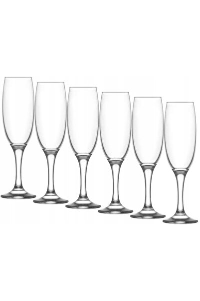 KADAX Pahare de șampanie tip flută Prosecco 220ml 6 bucăți