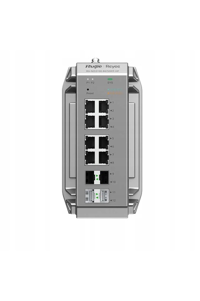 RUIJIE REYEE RG-NIS3100-8GT4SFP-HP SWITCH INDUSTRIAL POE SFP CU 8 PORTURI