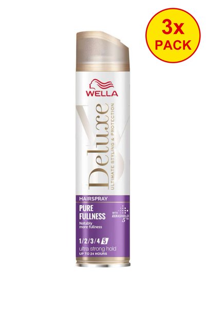 Wella 3 броя Делукс Лак за коса за изключително силна фиксация и плътност, 25...