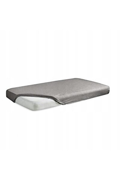 Matex Cearșaf de pat din satin cu elastic AUR 150/160x190/200x25 Gri
