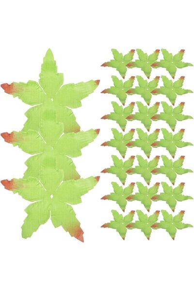 PRETYZOOM 100pcs Fabric Rose Sepals Artificial Flower Calyxes DIY Supplies No...