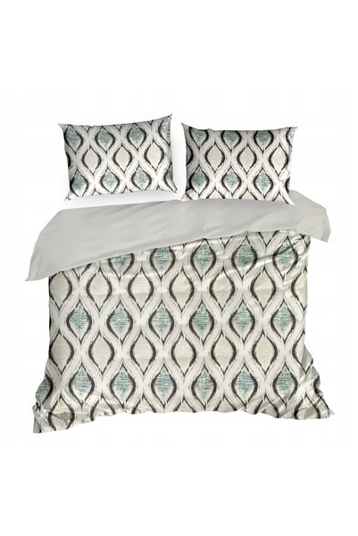 Eurofirany Lenjerie de pat din satin 220x200 Geometric
