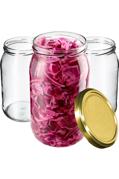 KADAX 24x BORCANE DE STICLĂ 760ml MIERE CAȚIUNE WIECZKO FI82