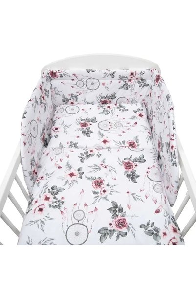 NEW BABY TREND Amy: Set de lenjerie de pat nou pentru bebeluși, 3 piese, 100/...