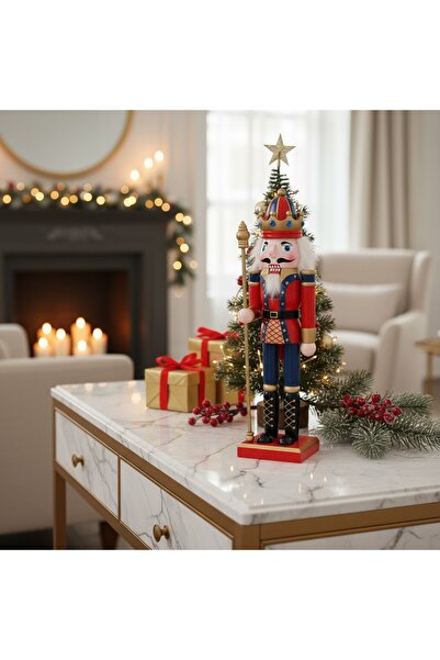 Ornament24 Figurina spargator de nuci soldatel din lemn, decoratiune de Craci...