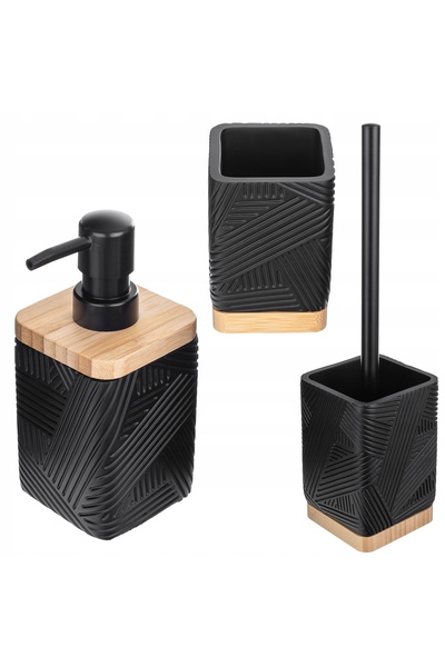 KADAX SET DE BAIE DOZATOR DE SĂPUN PAHAR DE BAIE PERIE DE WC