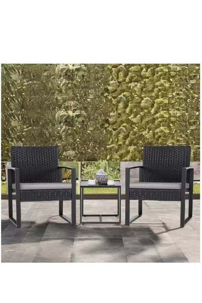 Generic Brand Mahmayi Balcony 3 Piece Furniture Table Garden Backyard Outdoor...