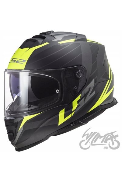 Wilmat Cască Integrală LS2 FF800 Storm II Nerve Blenda KPA L Negru Galben