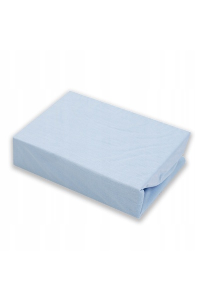 NO BRAND Cearșaf igienic impermeabil pentru pat 80x160x10 Bambus Albastru