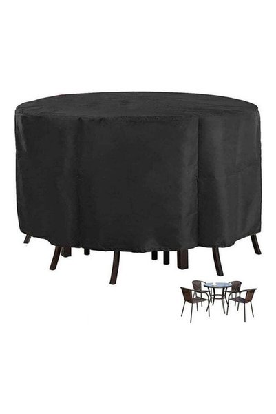 Generic Brand Cuboid Patio Furniture Set Cover Black 163x84cm