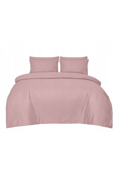 Matex Cuvertură de pat din Adamasakh 220x200 Dungi geometrice 1 cm roz