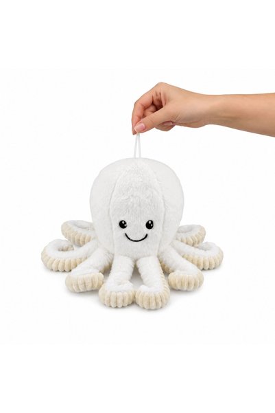 Jokomisiada Mascota caracatiță de pluș albă