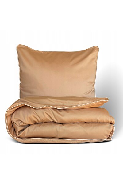 Matex 220x200 Lenjerie de pat din satin Culoare uni GOLD LINE Bej