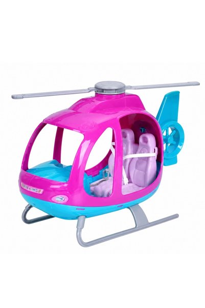 LeanToys Set păpușă Anlily elicopter mare cu elice mobile, mov, LEAN To